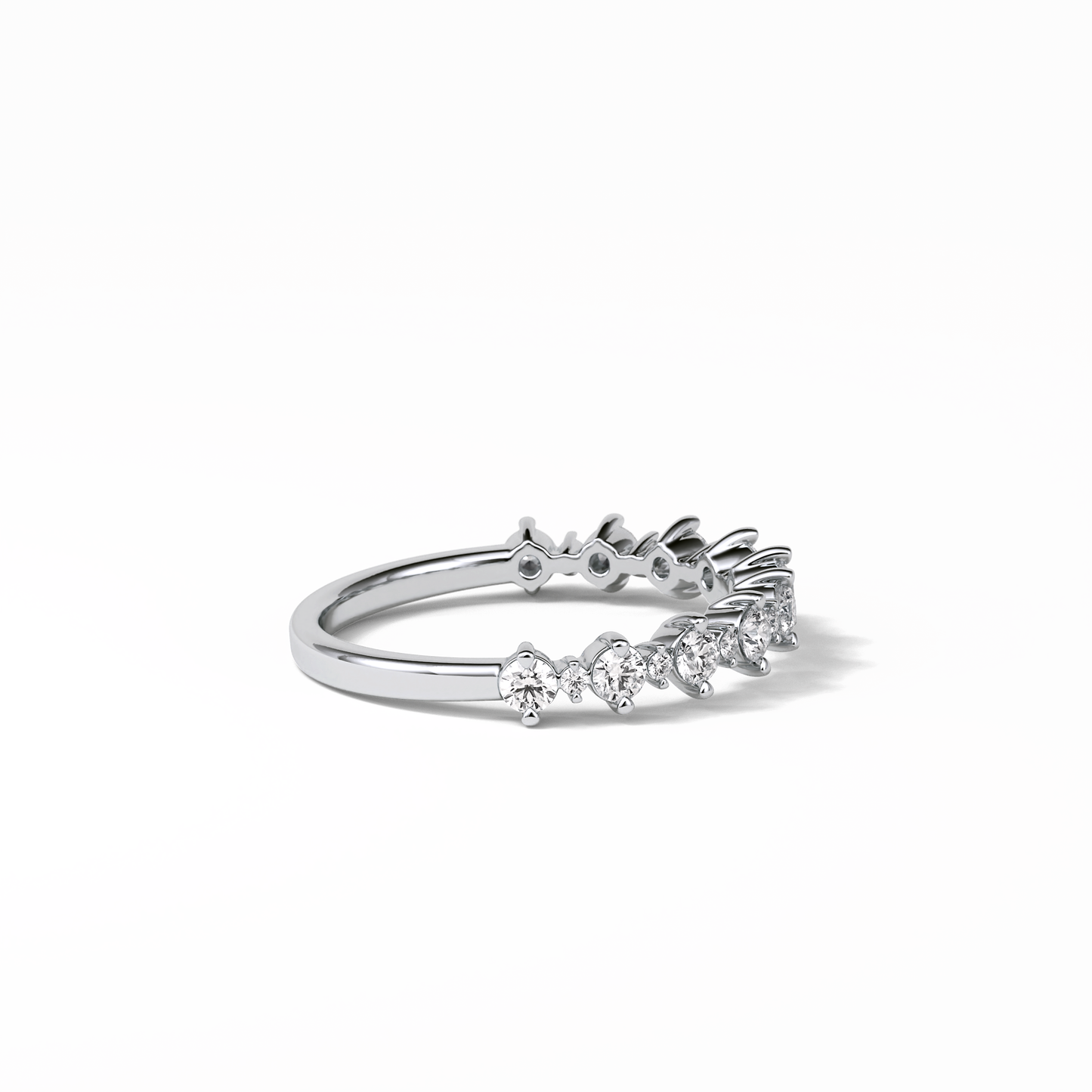 0.52 TCW Round Shaped Wedding Band 7