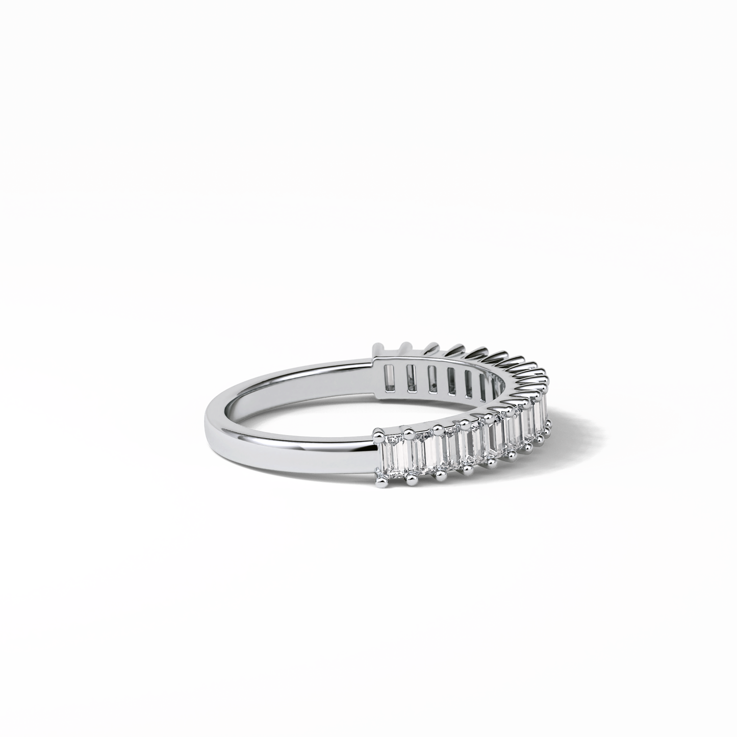 0.5 TCW Baguette Shaped Wedding Band 7