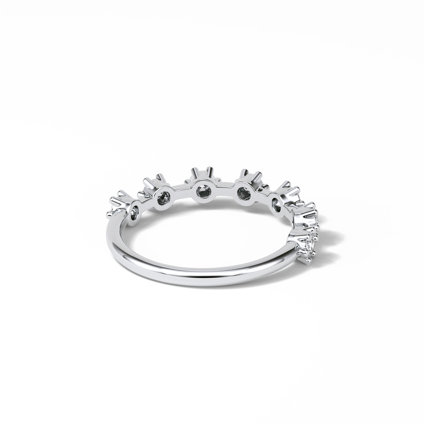 0.49 TCW Round Shaped Wedding Band 7