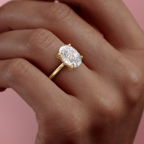 2.10 CT Oval Cut Solitaire Style Moissanite Engagement Ring 9 2.10 CT Oval Cut Solitaire Style Moissanite Engagement Ring 9