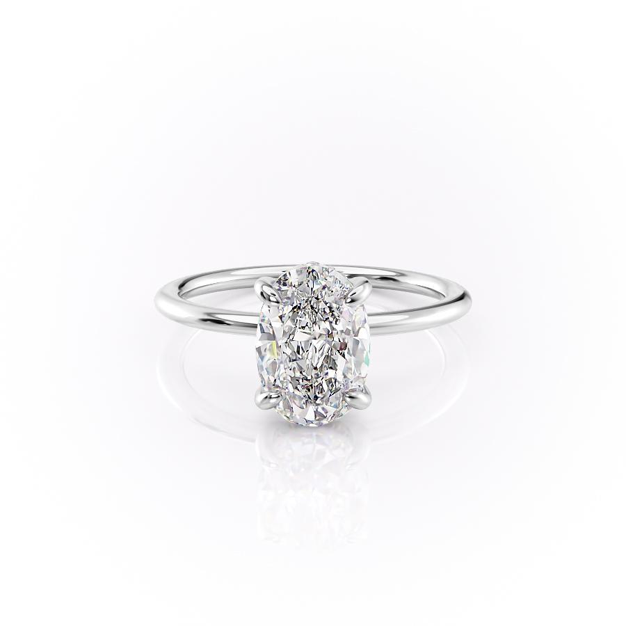 2.10 CT Oval Cut Solitaire Style Moissanite Engagement Ring 10 2.10 CT Oval Cut Solitaire Style Moissanite Engagement Ring 10