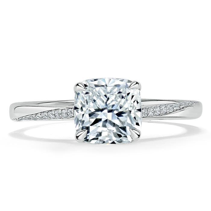 1.25 CT Cushion Cut Solitaire Moissanite Engagement Ring 1 1.25 CT Cushion Cut Solitaire Moissanite Engagement Ring 1