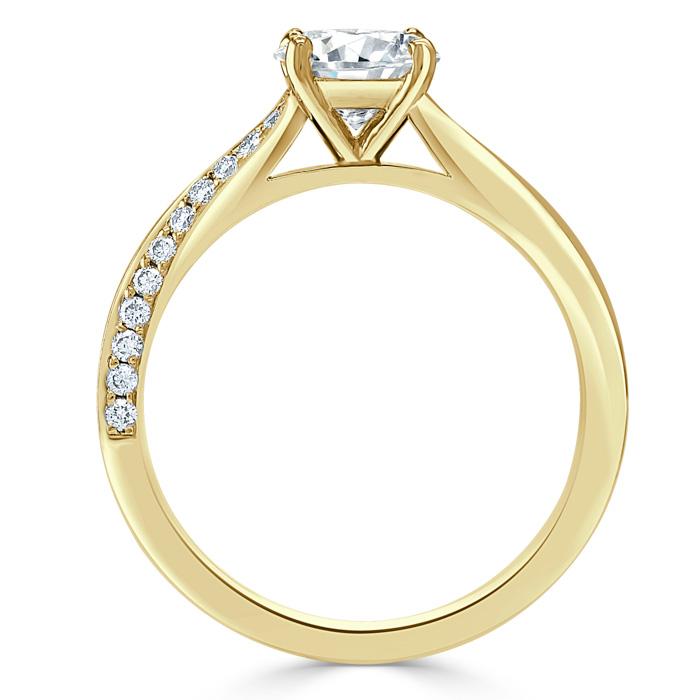 1.25 CT Cushion Cut Solitaire Moissanite Engagement Ring 5 1.25 CT Cushion Cut Solitaire Moissanite Engagement Ring 5