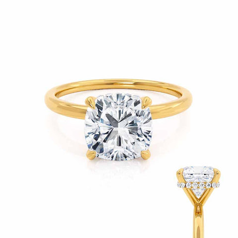 1.70 CT Cushion Shaped Moissanite Hidden Halo Style Engagement Ring 1 1.70 CT Cushion Shaped Moissanite Hidden Halo Style Engagement Ring 1