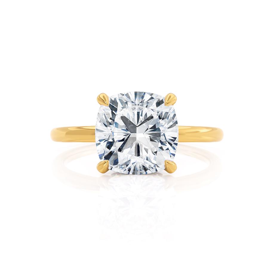 1.70 CT Cushion Shaped Moissanite Hidden Halo Style Engagement Ring 3 1.70 CT Cushion Shaped Moissanite Hidden Halo Style Engagement Ring 3