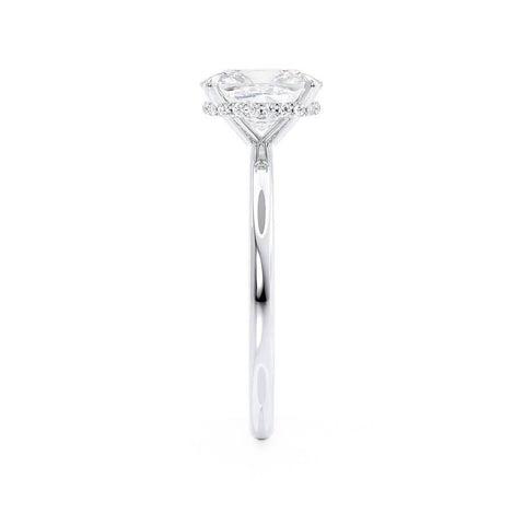 1.50 CT Elongated Cushion Shaped Moissanite Hidden Halo Engagement Ring 5 1.50 CT Elongated Cushion Shaped Moissanite Hidden Halo Engagement Ring 5