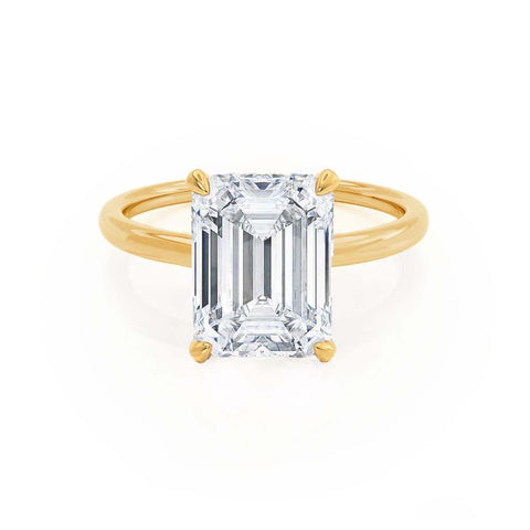 1.75 CT Emerald Shaped Moissanite Hidden Halo Style Engagement Ring 1 1.75 CT Emerald Shaped Moissanite Hidden Halo Style Engagement Ring 1