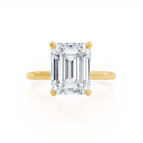 1.75 CT Emerald Shaped Moissanite Hidden Halo Style Engagement Ring 3 1.75 CT Emerald Shaped Moissanite Hidden Halo Style Engagement Ring 3