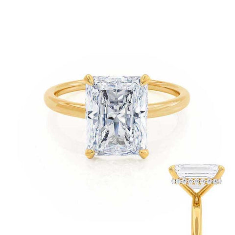 1.80 CT Radiant Shaped Moissanite Hidden Halo Style Engagement Ring 2 1.80 CT Radiant Shaped Moissanite Hidden Halo Style Engagement Ring 2