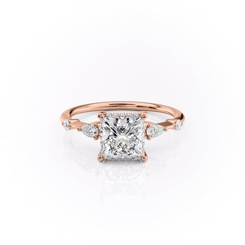 2.08 CT Princess Cut Solitaire Dainty Style Moissanite Engagement Ring 12 2.08 CT Princess Cut Solitaire Dainty Style Moissanite Engagement Ring 12