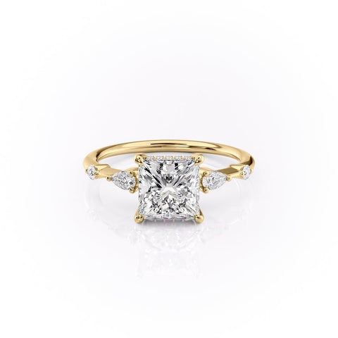 2.08 CT Princess Cut Solitaire Dainty Style Moissanite Engagement Ring 11 2.08 CT Princess Cut Solitaire Dainty Style Moissanite Engagement Ring 11