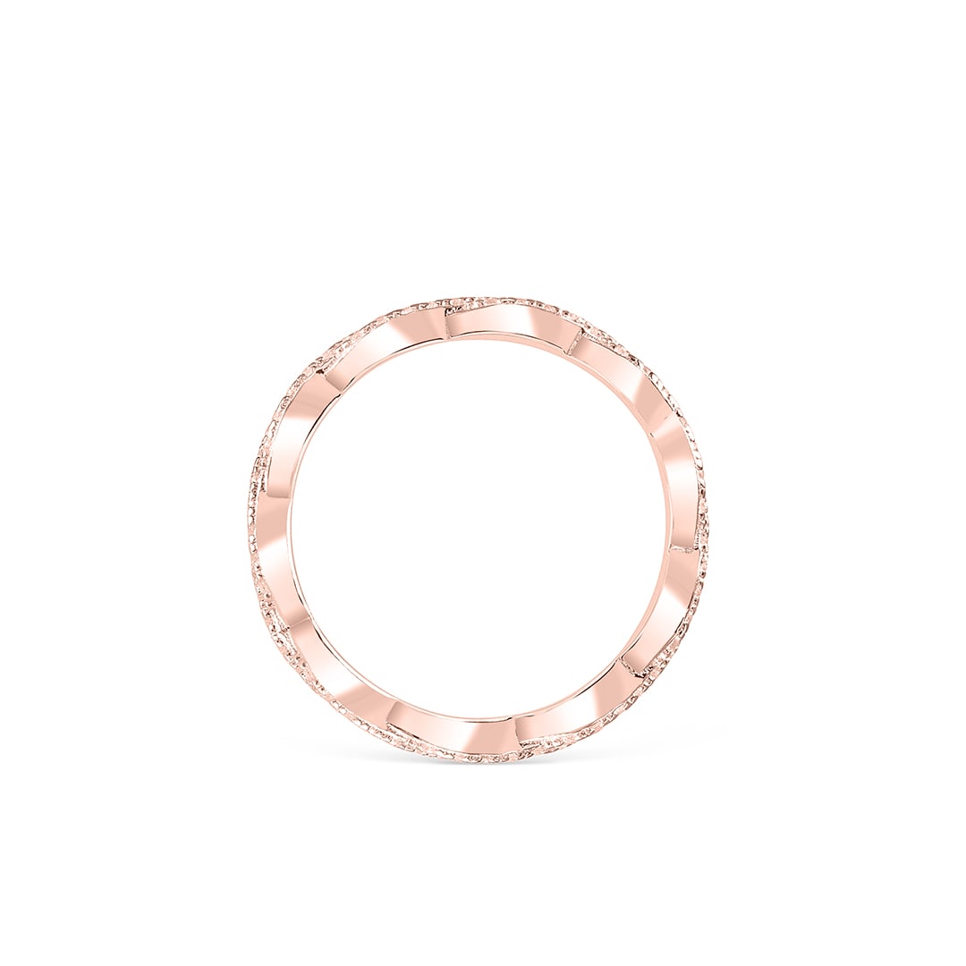 0.34 TCW Round Twisted Style Moissanite Wedding Band 15 0.34 TCW Round Twisted Style Moissanite Wedding Band 15