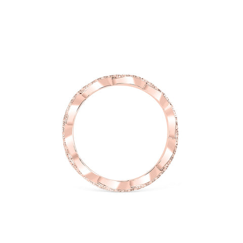 0.34 TCW Round Twisted Style Moissanite Wedding Band 15 0.34 TCW Round Twisted Style Moissanite Wedding Band 15