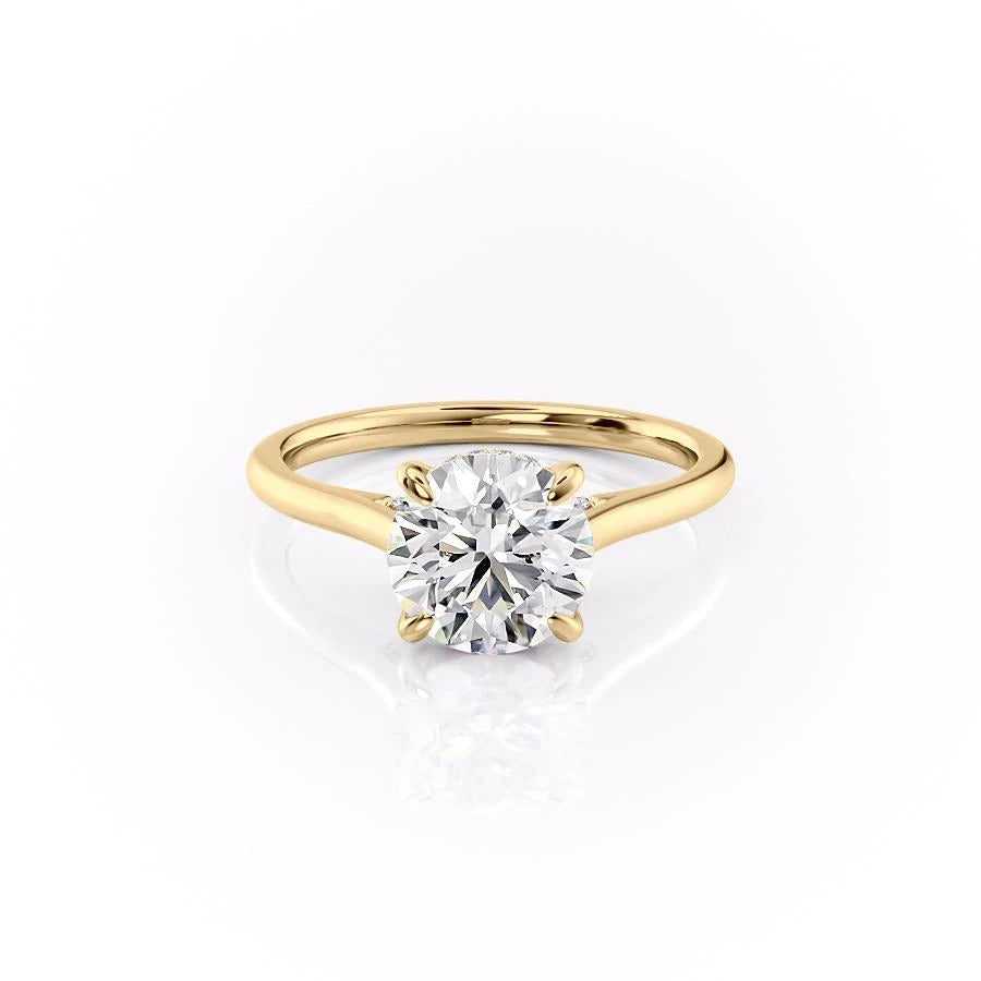 1.60 CT Round Cut Solitaire Hidden Halo Setting Moissanite Engagement Ring 11 1.60 CT Round Cut Solitaire Hidden Halo Setting Moissanite Engagement Ring 11