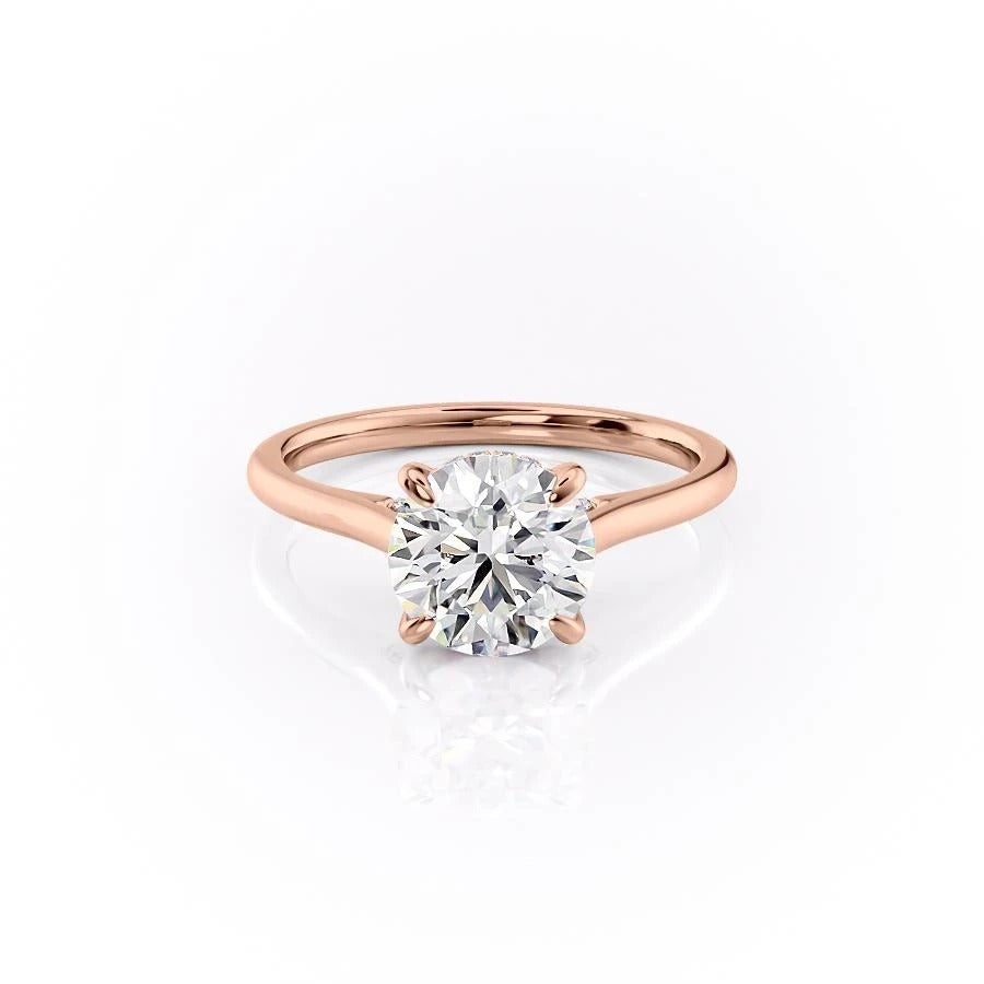1.60 CT Round Cut Solitaire Hidden Halo Setting Moissanite Engagement Ring 12 1.60 CT Round Cut Solitaire Hidden Halo Setting Moissanite Engagement Ring 12