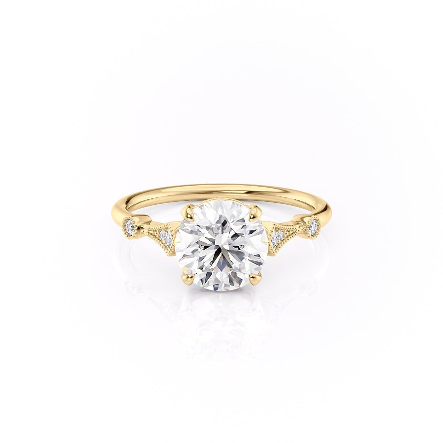1.35 CT Round Cut Solitaire Moissanite Engagement Ring 10 1.35 CT Round Cut Solitaire Moissanite Engagement Ring 10