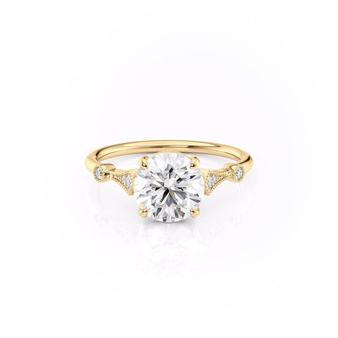 1.35 CT Round Cut Solitaire Moissanite Engagement Ring 10 1.35 CT Round Cut Solitaire Moissanite Engagement Ring 10
