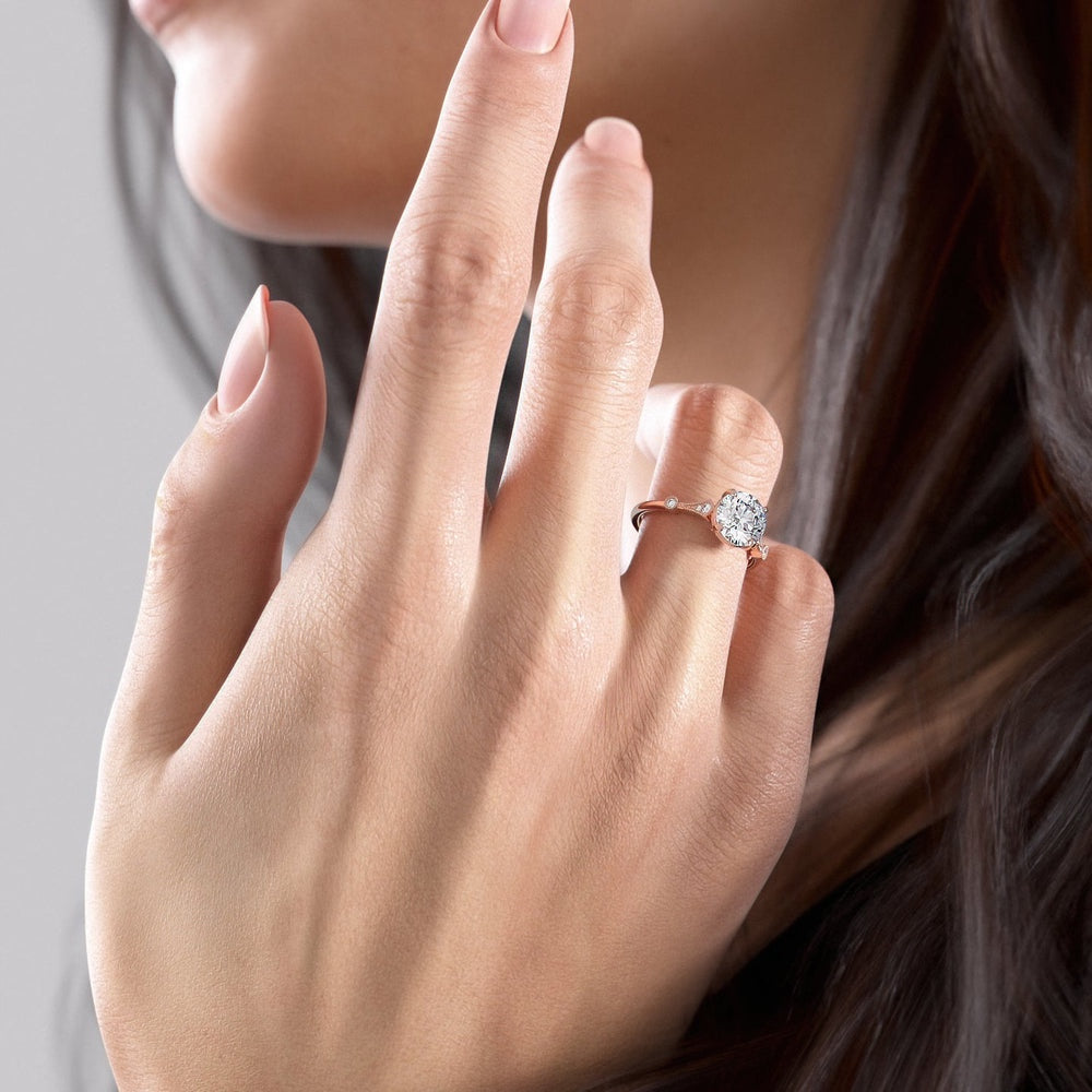 1.35 CT Round Cut Solitaire Moissanite Engagement Ring 8 1.35 CT Round Cut Solitaire Moissanite Engagement Ring 8