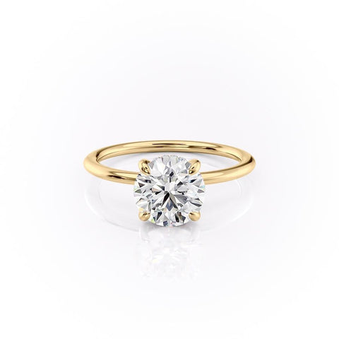 1.6 CT Round Cut Solitaire Hidden Halo Setting Moissanite Engagement Ring 11 1.6 CT Round Cut Solitaire Hidden Halo Setting Moissanite Engagement Ring 11