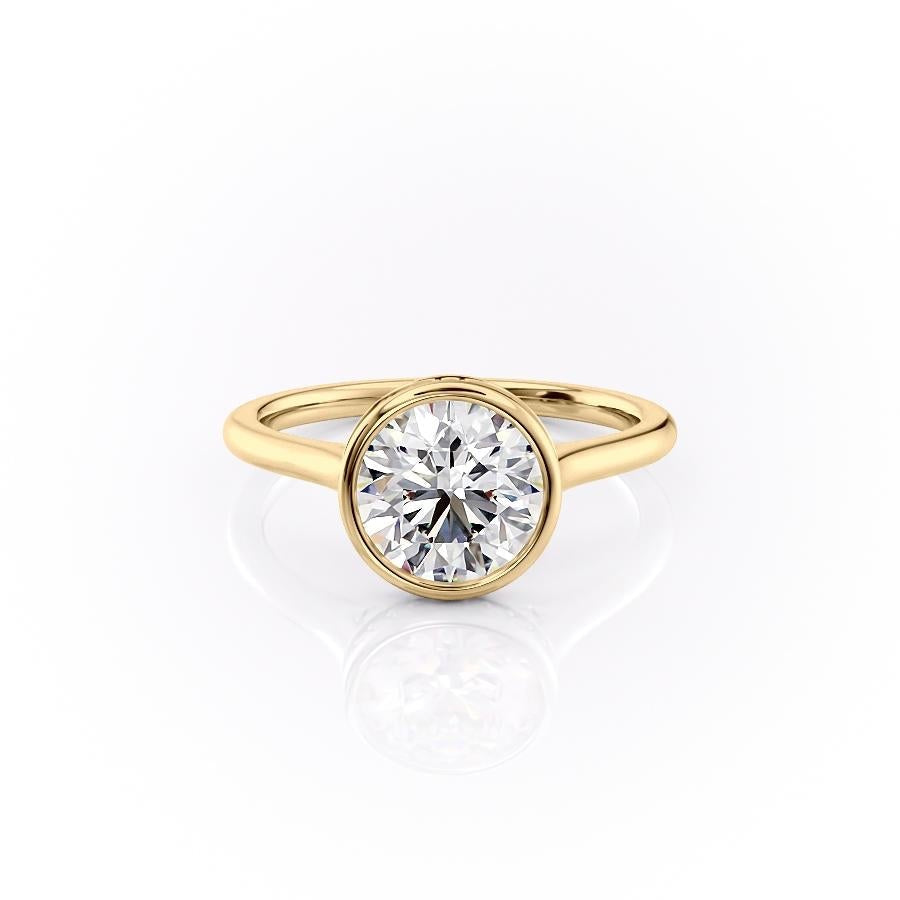 1.60 CT Round Cut Bezel Solitaire Moissanite Engagement Ring 11 1.60 CT Round Cut Bezel Solitaire Moissanite Engagement Ring 11