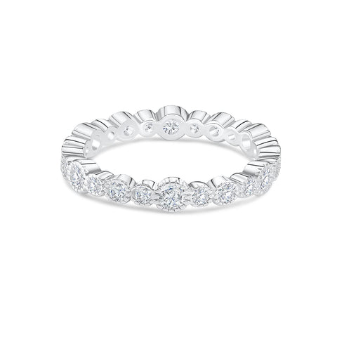 0.20 TCW Round Cut Full Eternity Moissanite Wedding Band 2 0.20 TCW Round Cut Full Eternity Moissanite Wedding Band 2