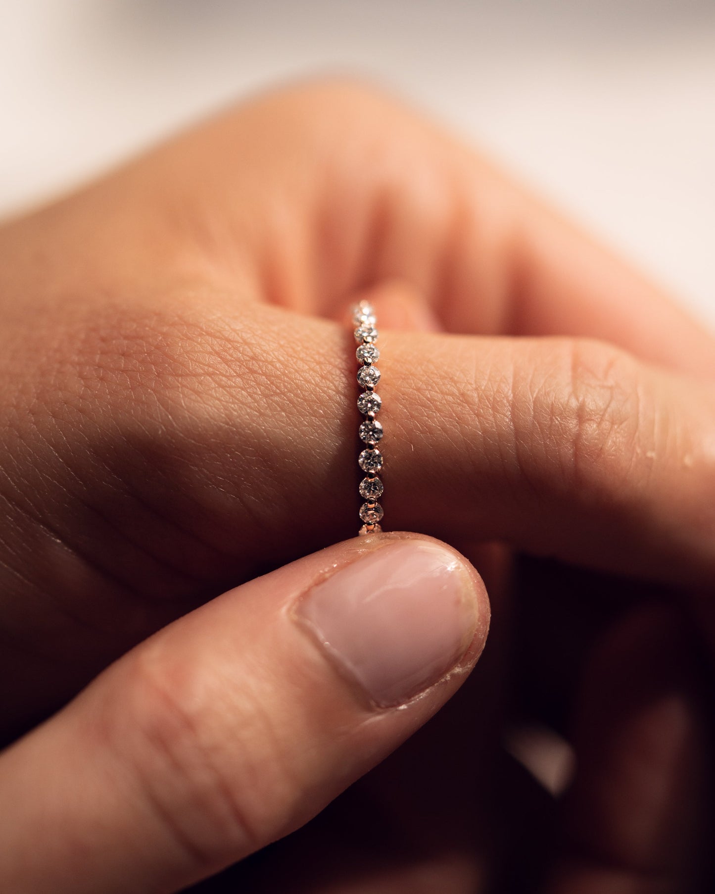 0.88 TCW Round Cut Half Eternity Lab Grown Diamond Wedding Band