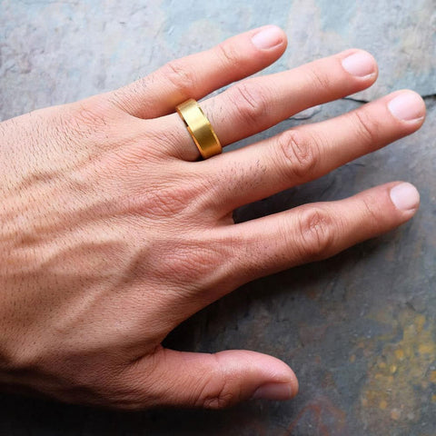 Brushed Finish Classic Wedding Band For Men 3 Brushed Finish Classic Wedding Band For Men 3
