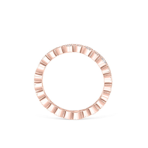 0.20 TCW Round Cut Full Eternity Moissanite Wedding Band 6 0.20 TCW Round Cut Full Eternity Moissanite Wedding Band 6