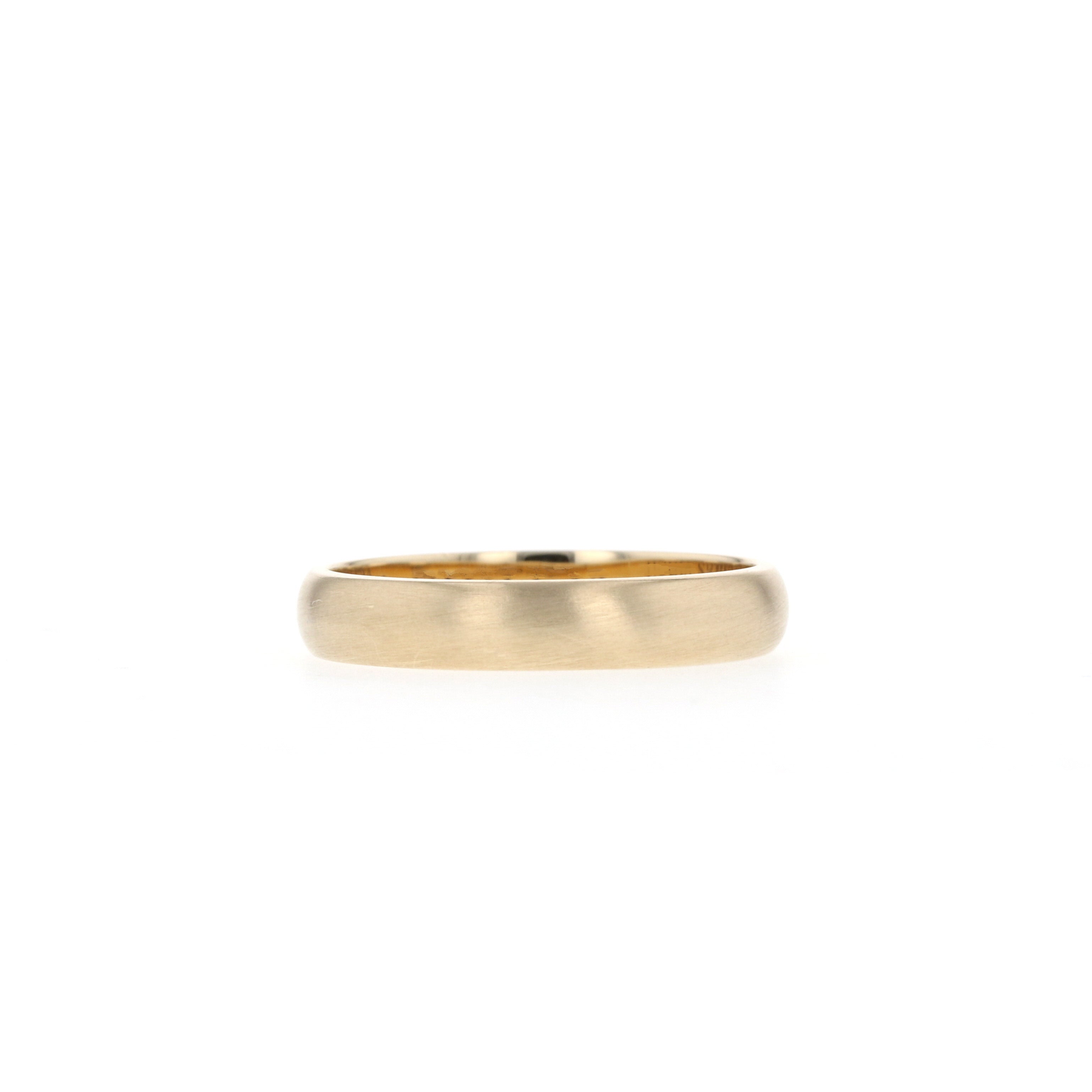 Satin-Finish Regular Yellow Gold Men's Band 2 Satin-Finish Regular Yellow Gold Men's Band 2