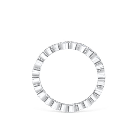 0.20 TCW Round Cut Full Eternity Moissanite Wedding Band 4 0.20 TCW Round Cut Full Eternity Moissanite Wedding Band 4