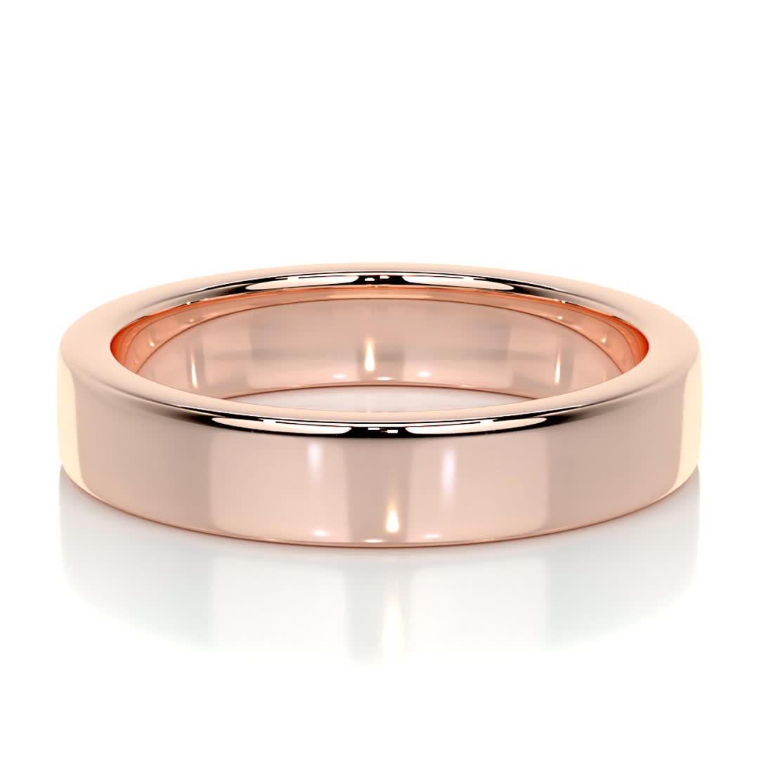 Polished Finish Yellow Gold Classic Men's Band 11 Polished Finish Yellow Gold Classic Men's Band 11