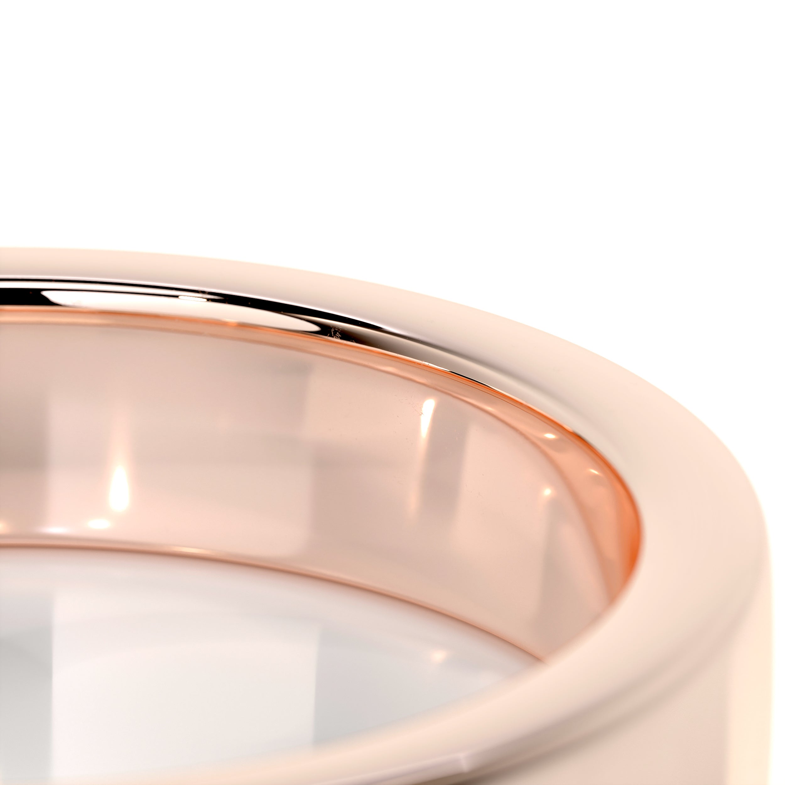 Polished Finish Yellow Gold Classic Men's Band 6 Polished Finish Yellow Gold Classic Men's Band 6