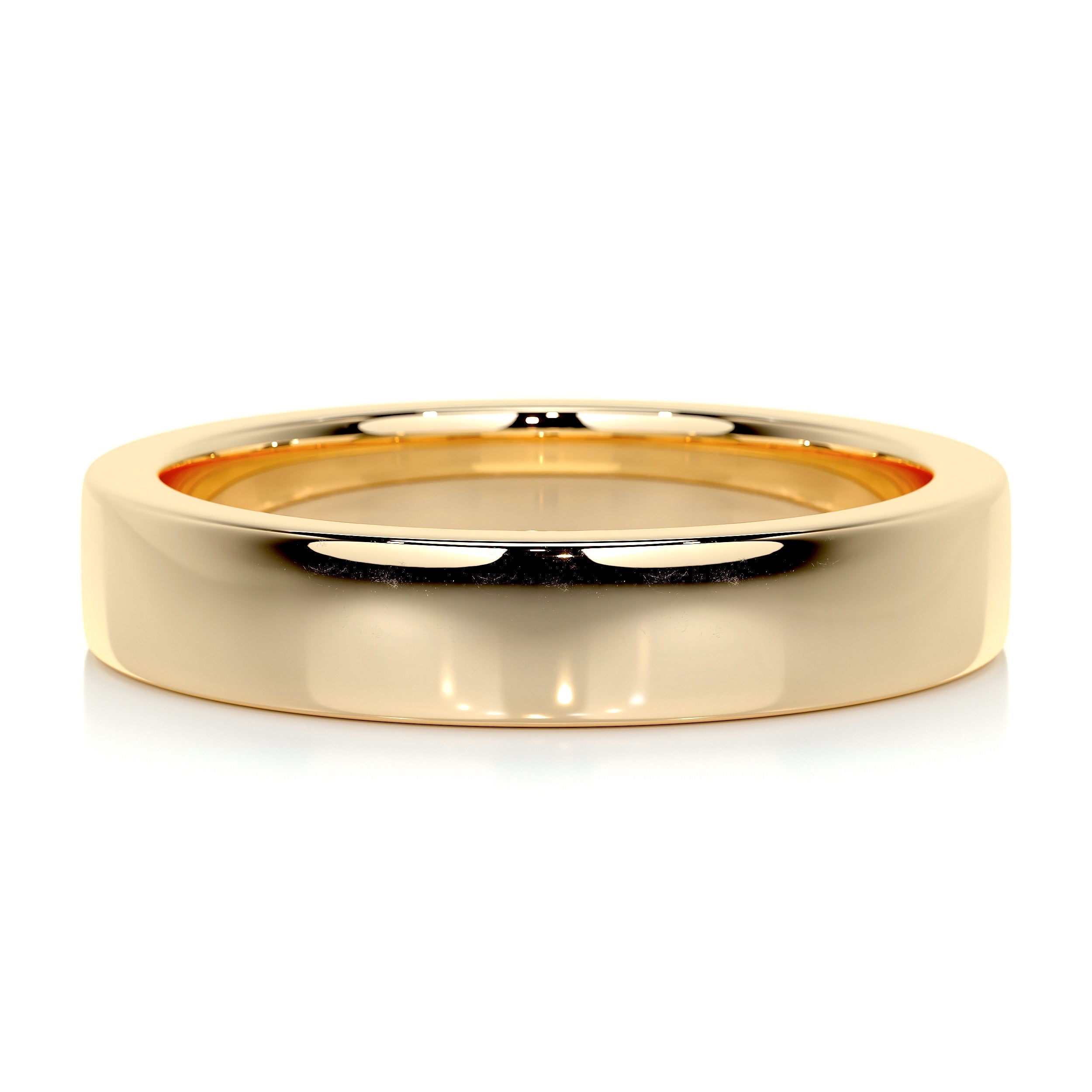 Polished Finish Yellow Gold Classic Men's Band 1 Polished Finish Yellow Gold Classic Men's Band 1