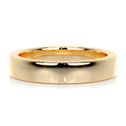 Polished Finish Yellow Gold Classic Men's Band 1 Polished Finish Yellow Gold Classic Men's Band 1