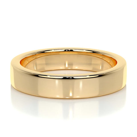 Polished Finish Yellow Gold Classic Men's Band 8 Polished Finish Yellow Gold Classic Men's Band 8
