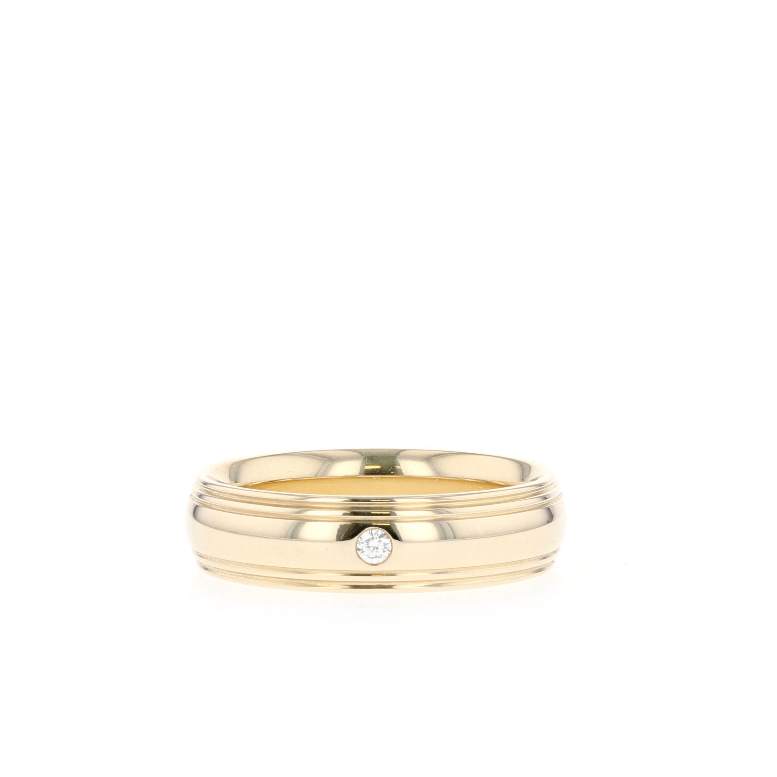 Classic Single Stone Polished Finish Men's Wedding Band 1 Classic Single Stone Polished Finish Men's Wedding Band 1