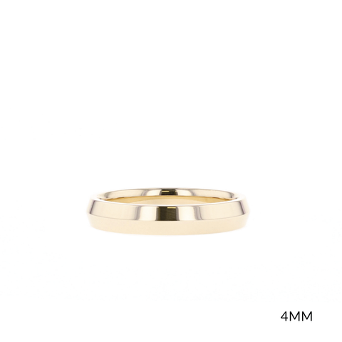 Polished Finish Yellow Gold Regular Men's Wedding Band 1 Polished Finish Yellow Gold Regular Men's Wedding Band 1