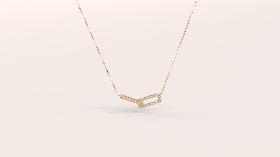 0.4 CT Round Shape Moissanite Infinity Interlinked Necklace