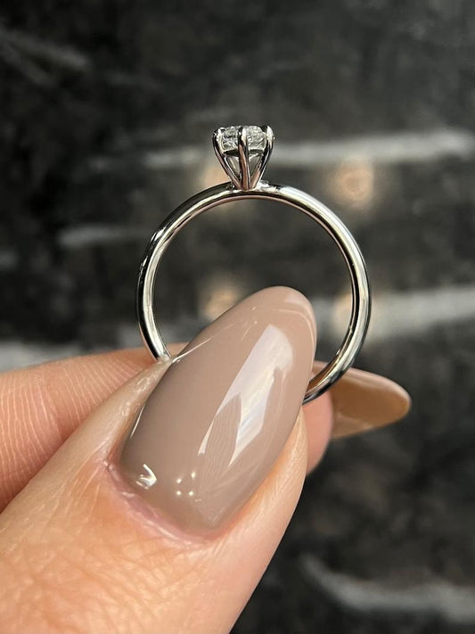 Marquise Solitaire Lab Grown Diamond Engagement Ring