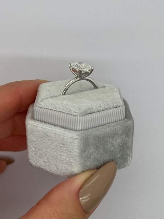 Radiant Solitaire Lab Grown Diamond Engagement Ring