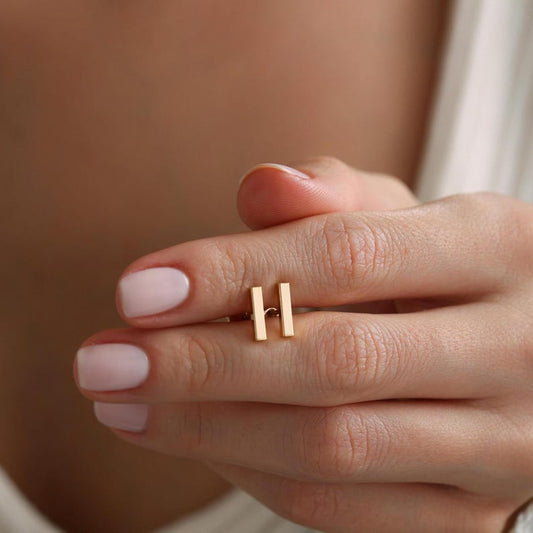 Classic Bar Stud Earrings