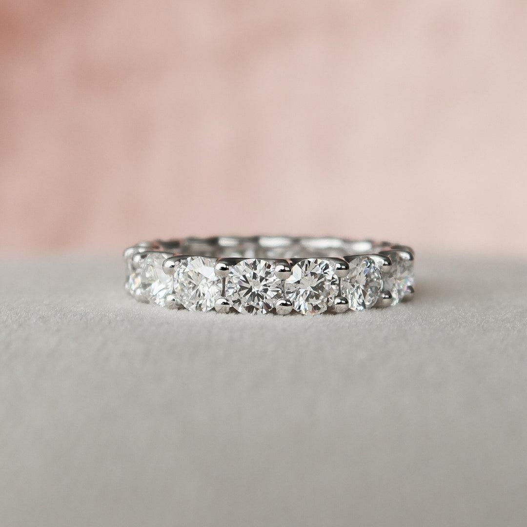 3 CT Oval Cut Hidden Halo & Pave Styled Lab Grown Bridal Ring Set