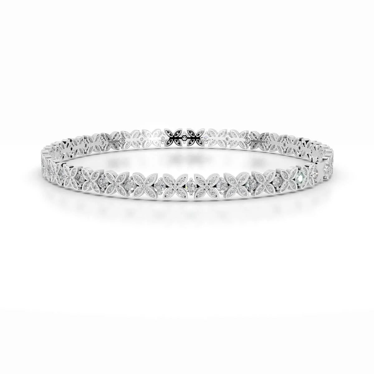 2.5 TCW Round Lab Grown Diamond Tennis Bracelet