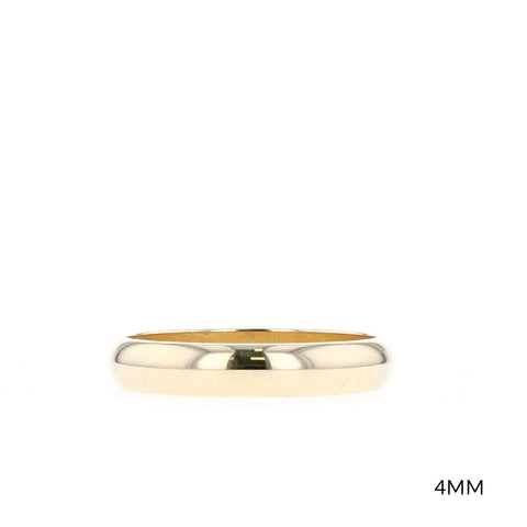 Polished Finish Classic Men's Wedding Band 4 Polished Finish Classic Men's Wedding Band 4