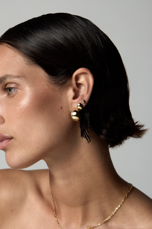 Vivienne Small Oval Studs | 925 Sterling Silver