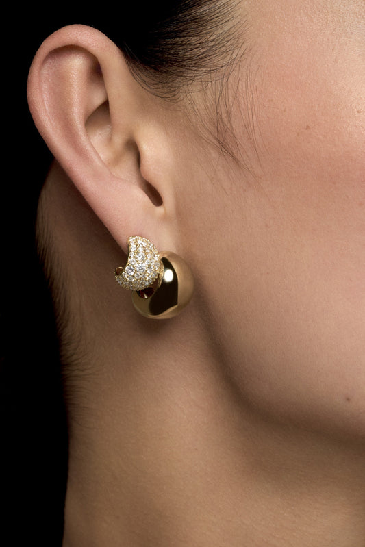 Large Blob Hoops | 925 Sterling Silver