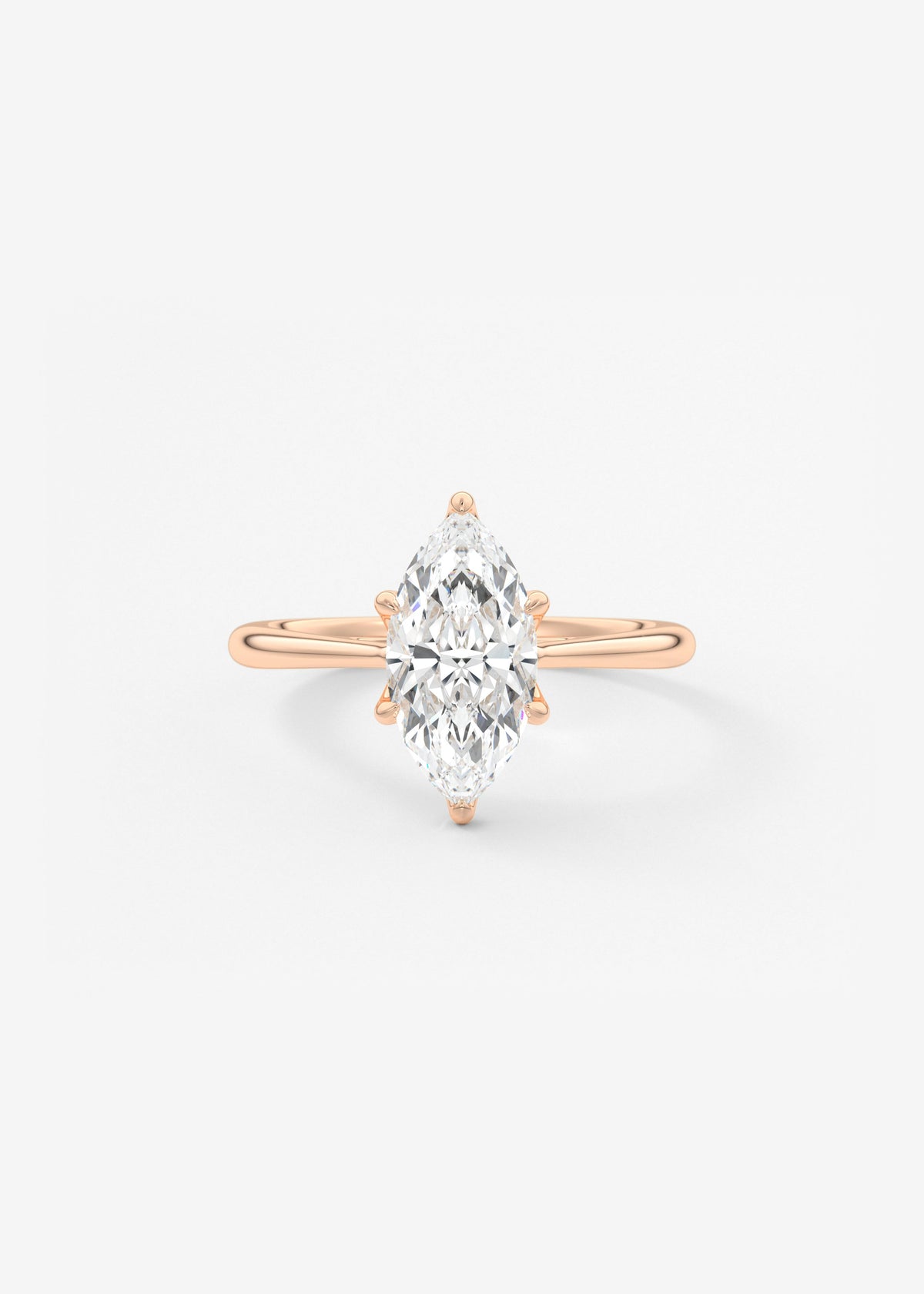 Marquise Cathedral Lab Grown Diamond Engagement Ring