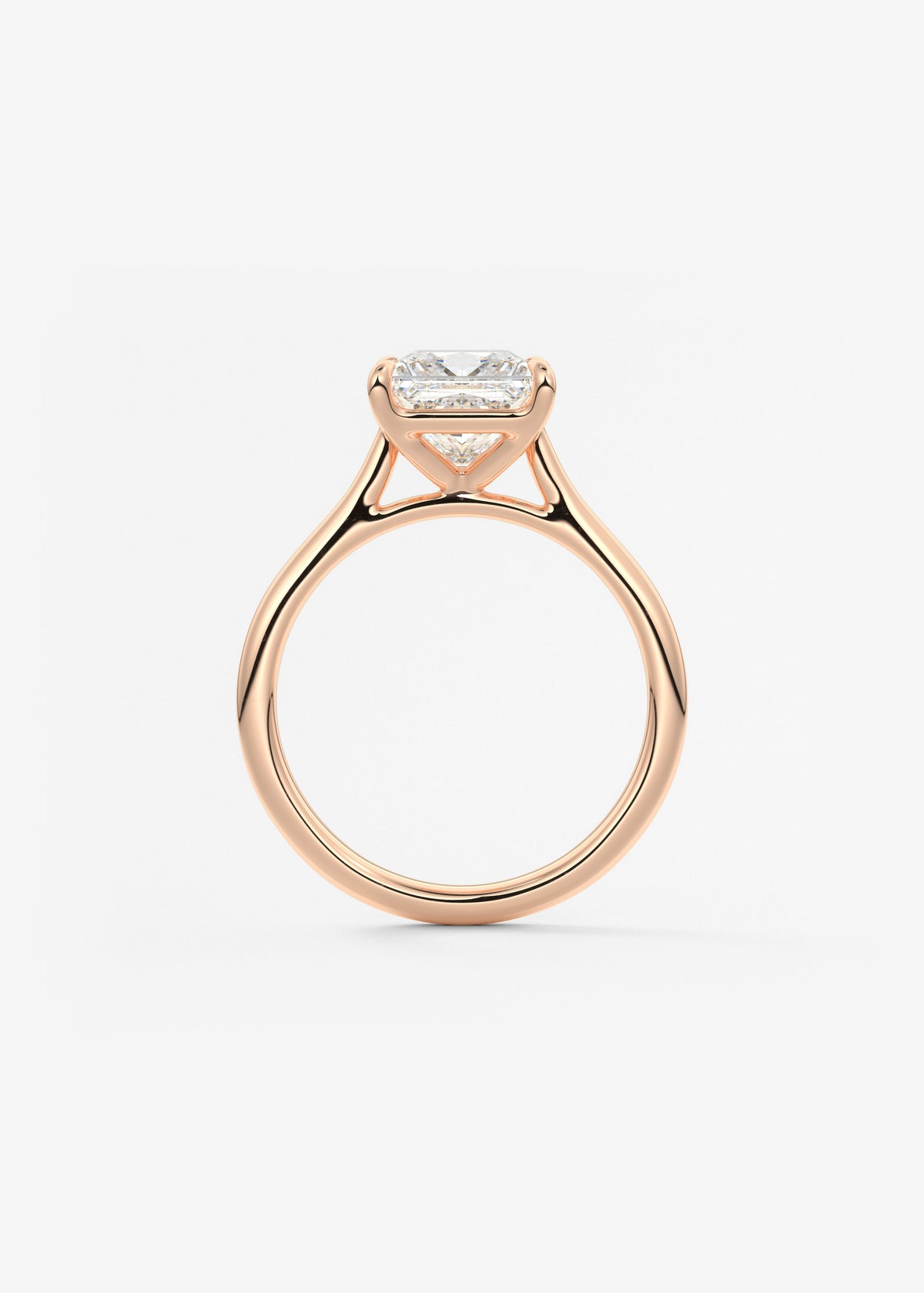 Princess Cathedral Lab Grown Diamond Engagement Ring