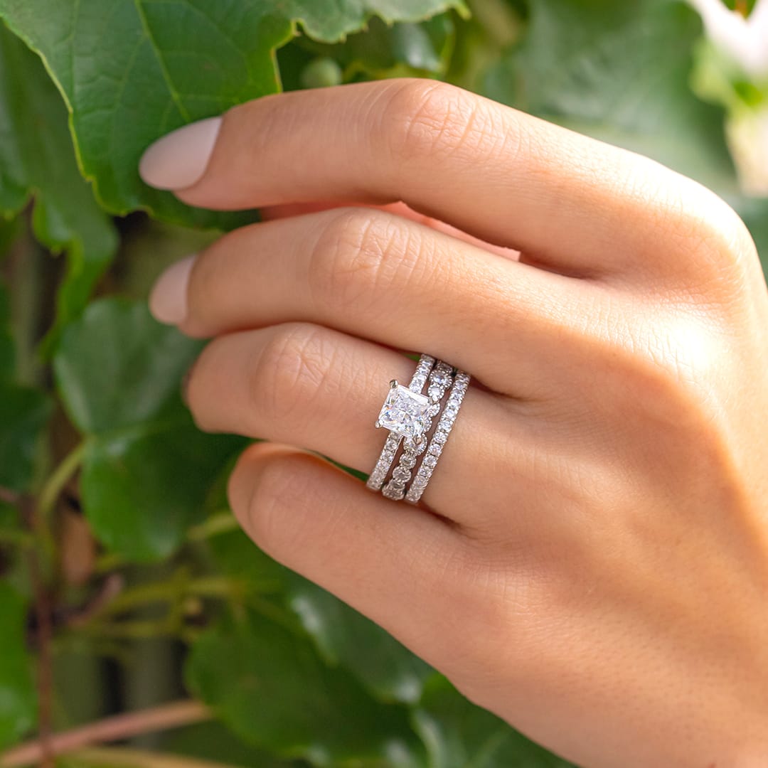 0.20 TCW Round Cut Full Eternity Moissanite Wedding Band 13 0.20 TCW Round Cut Full Eternity Moissanite Wedding Band 13
