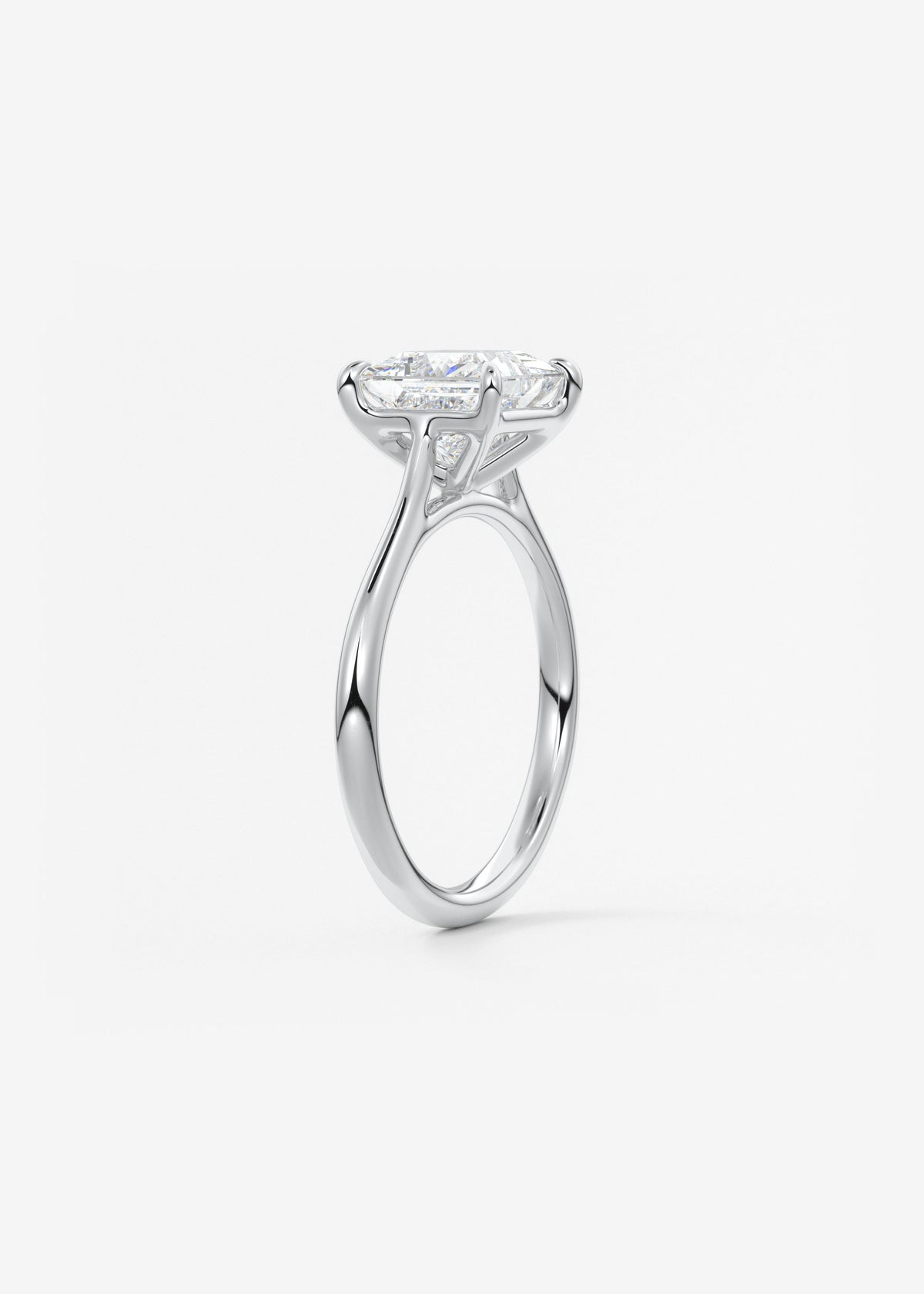 Princess Cathedral Lab Grown Diamond Engagement Ring